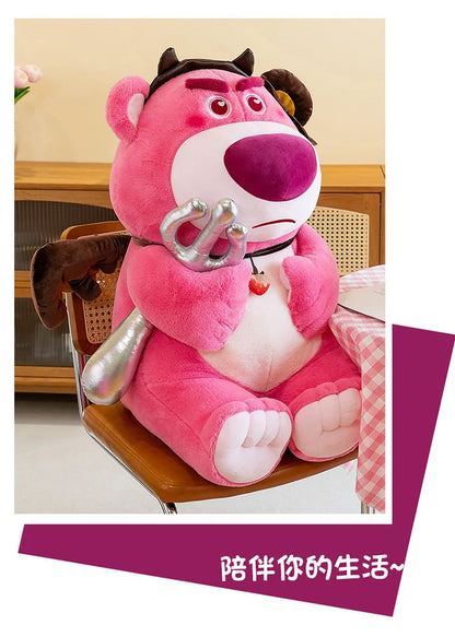 45/60/75cm Big Size Lotso Disney Anime Plush Stuffed Doll Kawaii Room Decor Plushies Children Cartoon Pillow Holiday Gifts