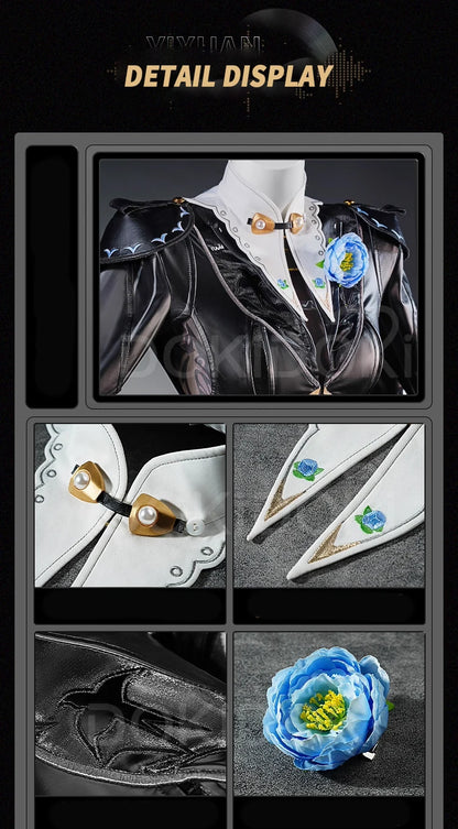 IN STOCK Yixuan Cosplay Costume Game Zenless Zone Zero DokiDoki-R ZZZ Women Black Yellow Bodysuit Yixuan Cosplay Master Costume