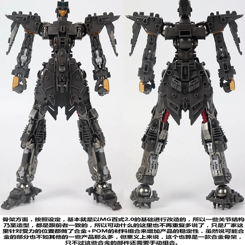 SHENMA Model Hyaku Shiki Kai MG 1/100 Golden Fighter Full Armor FA Assembly Model Kit Action Figures Plastic Model Kits Toy Gift