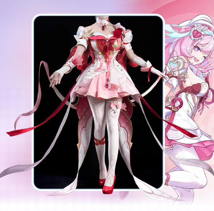 PRE SALE UWOWO Elysia Cosplay Game Honkai Impact 3: Elysia New Battlesuit "Hi♪ Love Elf" Cosplay Costume Halloween Costume