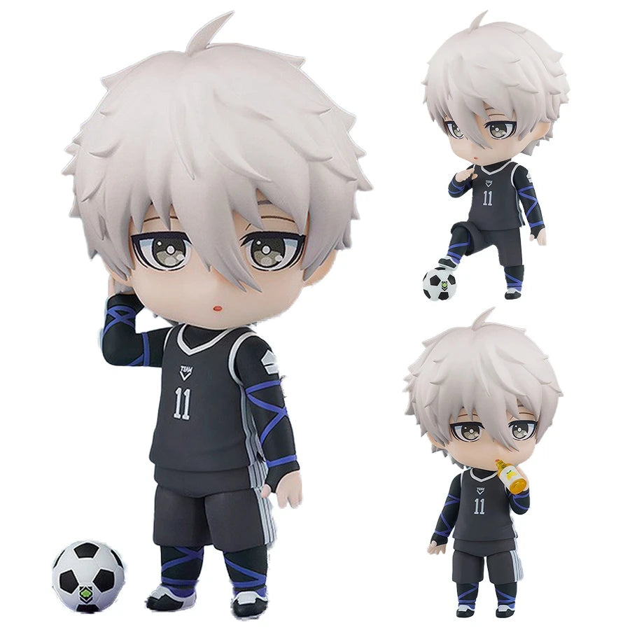 10cm #1998 Yisagi Yoichi Anime Figure Anime Blue Lock #2056 Seishiro Nagi Action Figure PVC Collection Model Toys for Kids Gifts