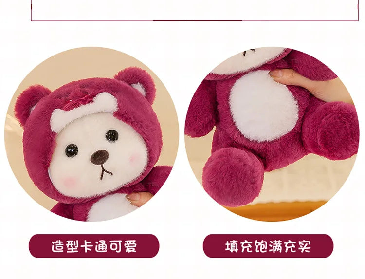 65cm Kawaii Little Bear Plush Doll Cute Soft Anime Lina Bear Plush Doll Cartoon Valentine's Day Birthday Gift Children's Holiday