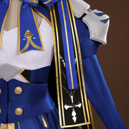 iCoser Honkai Star Rail Fate Saber Cosplay Costume Wig Dress Uniform Headwear Carnival Halloween Party Women Girls Props Gifts