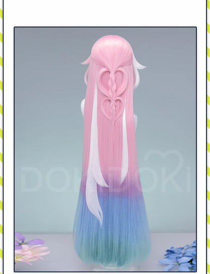 IN STOCK Evernight Cyrene Dan Heng Wig Game Honkai: Star Rail DokiDoki Dan Heng Permansor Terrae Horns Cyrene 120cm Wig