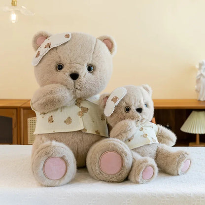 New Cute Good Night Bear Plush Toys Children's Soothing Dolls Indoor Ornaments Children's Sleeping Toy Children Birthday Gifts