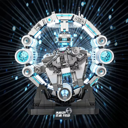 Hovering Millennium Falcon Building Blocks, Star War Falcon Spaceship MOC Bricks Toys, Magnetic Levitation Model Gift for Adults