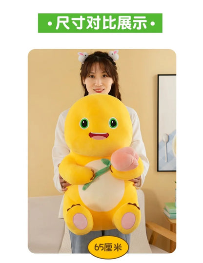 Hot Kawaii Plush Doll Love Yellow Embracing Flower Milk Dragon Dinosaur Doll Cute Plush Stuffed Pillow Soft Doll Birthday Gift