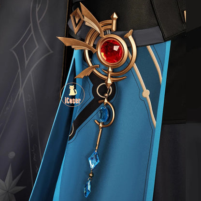 Honkai Star Rail Anaxa Cosplay Costume Wig Uniform Earrings Anaxagoras Grove of Epiphany Amphoreus Halloween Party for Women Men