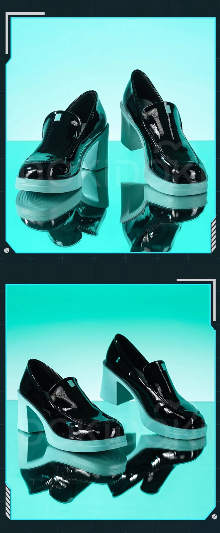 Mikuu Cosplay Shoes Anime Cosplay DokiDoki-SR Women Cute Black Boots Uniform Shoes Mikuu Halloween Cosplay Shoes