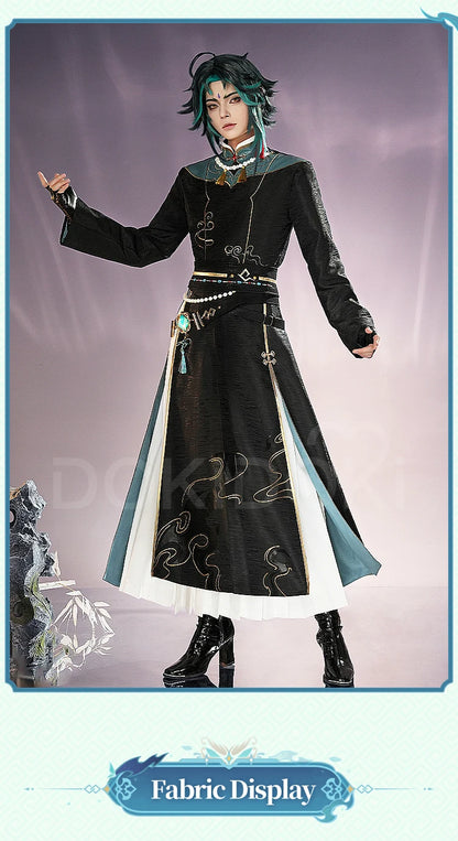 IN STOCK Xiao Doujin Cosplay Costume Game Genshin Impact Cosplay DokiDoki-SR Xiao Cosplay Men Chinese Style Doujin Costume