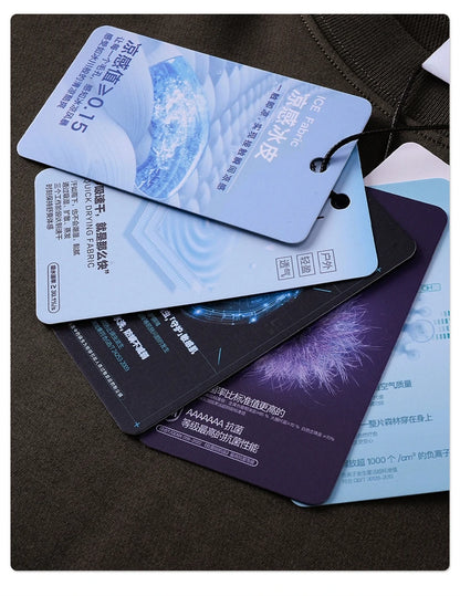 ZODF Trendy Autumn Full Sleeve 245gsm T-Shirts For Men Unisex Loose Solid Quick Dry Antibacterial T Shirt Brand Tees HY1162