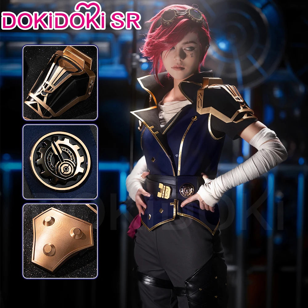 IN STOCK Vii Cosplay Costume Game Cosplay【S-3XL】DokiDoki-SR Women Uniform Suit Vii Costume Halloween Plus Size