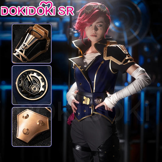 IN STOCK Vii Cosplay Costume Game Cosplay【S-3XL】DokiDoki-SR Women Uniform Suit Vii Costume Halloween Plus Size