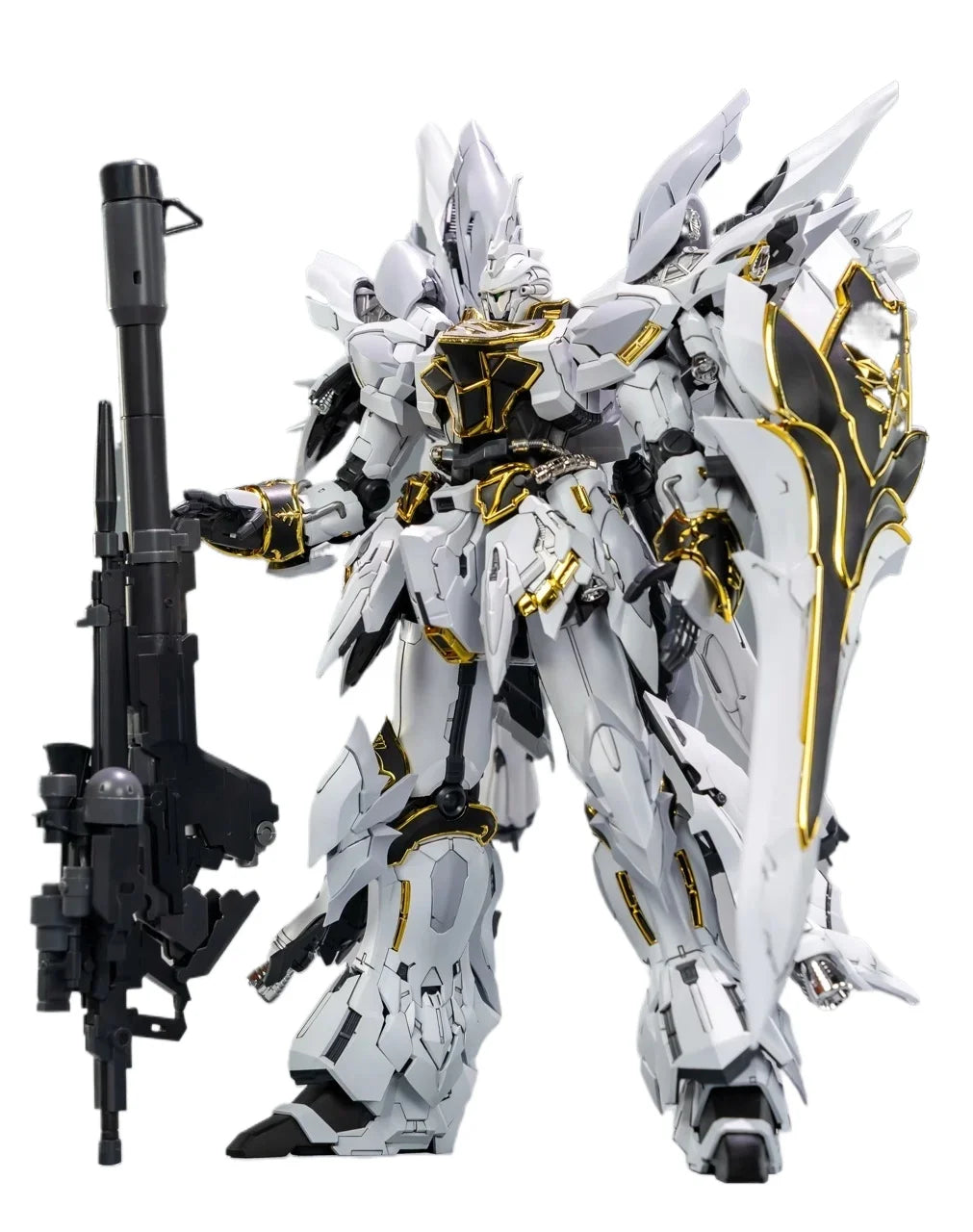 Comet Model 1/100 MG MSN-06S Sinanju Red/White GK Style Assembly Plastic Kit Action Figure Toy - White / With Box