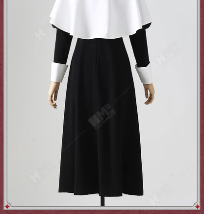 Anime My Dress-Up Darling Marin Kitagawa Cosplay Costume Nun Dress Uniform Hat Necklace Season 2 Halloween Party for Women Girls