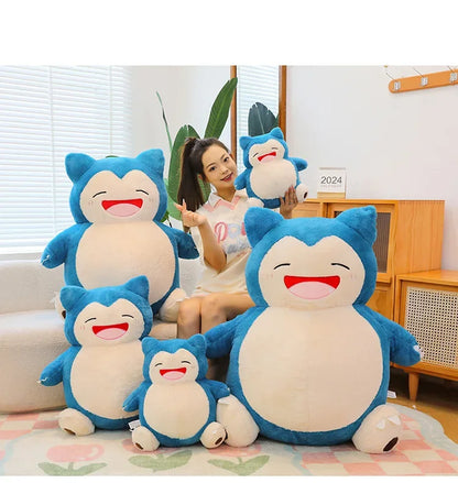 85/100CM Big Size Snorlax Plushie Pokemon Cartoon Anime Peluche Kawaii Stuffed Cushion Comfortable Soft Doll Children Toy Gift