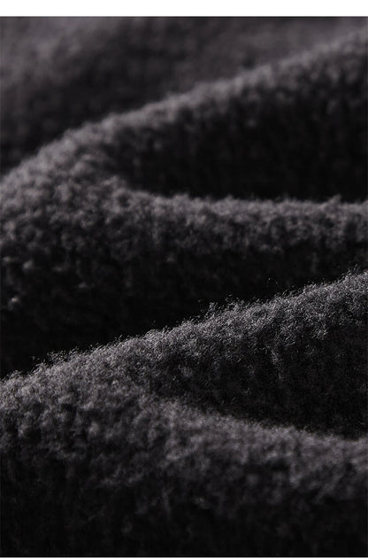 ZODF Vintage Men 360gsm Thick Fleece Sweatpants Women Unisex Loose Washed Distressed Warm Joggers Pants For Winter HY0749