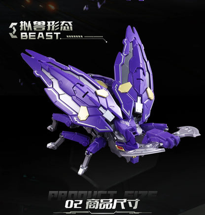 Axeetle TA-HCZ002 Series Hero Class Action Figure Transformable Rhinoceros Beetle Mecha Articulated Assembly Model Toy Fun Gifts
