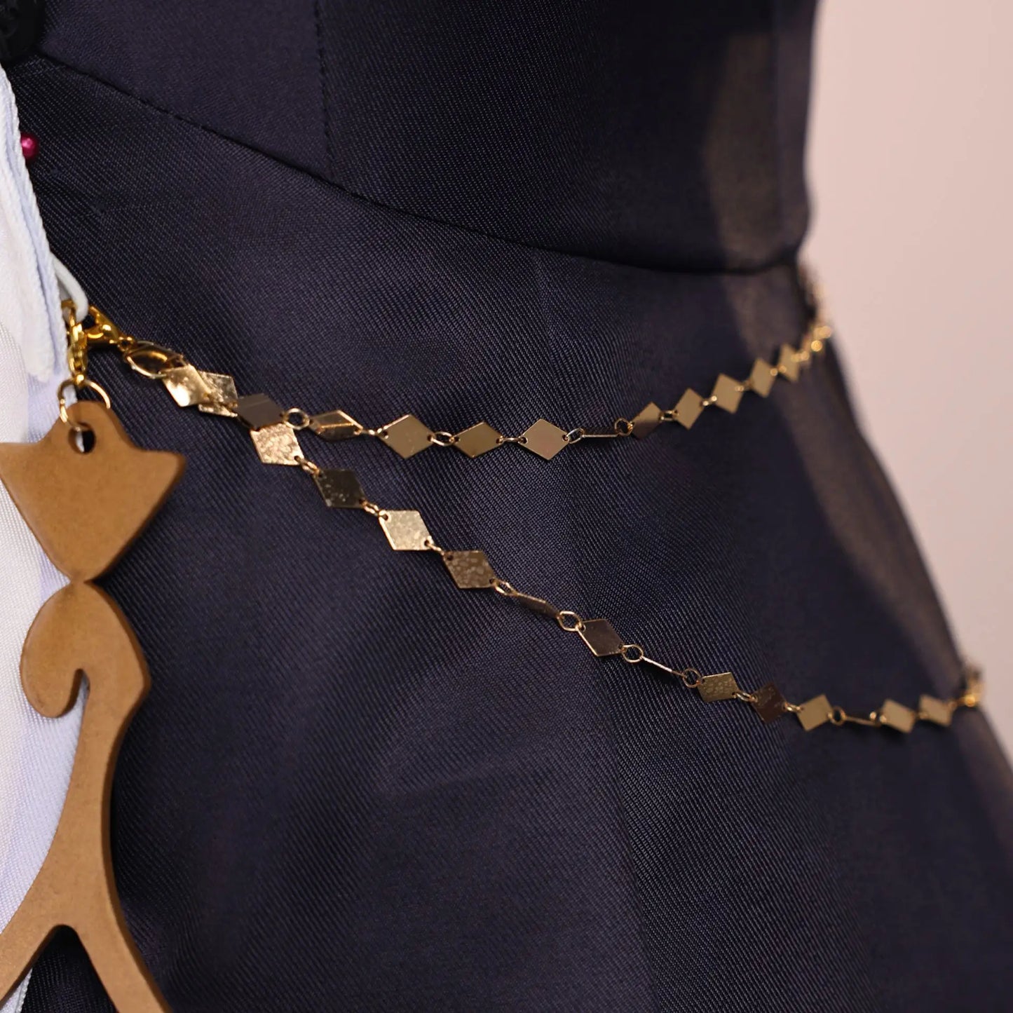 Genshin Impact Rhinedottir Naberius Cosplay Costume Dress Wig Uniform Headwear Four Shades Halloween Party for Women Girls Prop