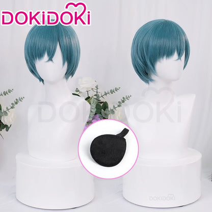IN STOCK Ciel Phantomhive Wig Anime DokiDoki Ciel Cosplay Wig Men Halloween Short Hair Free Wig Cap