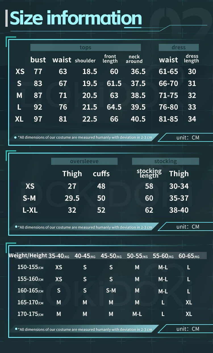 IN STOCK Mikuu Cosplay Costume DokiDoki-SR Mikku Cosplay Women Cute Short Dress Costume Mikuu Cosplay Uniform Halloween