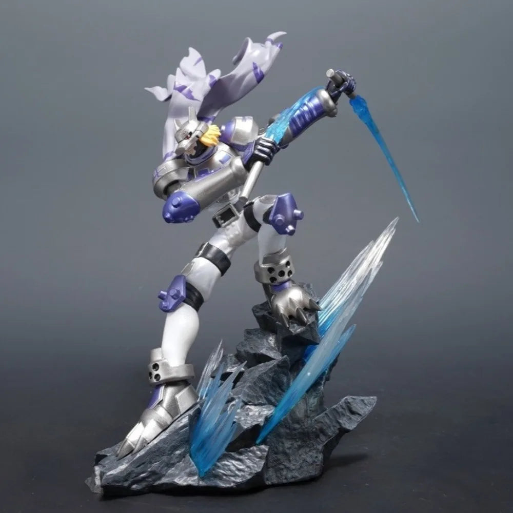 22cm Anime Digimon Adventure Wolfmon PVC Action Figure Desktop Ornament Model Toy Gift - With Box