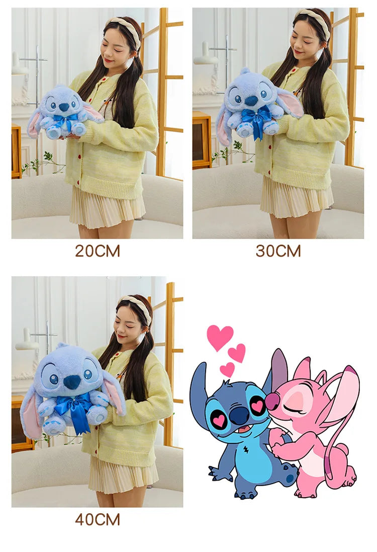 20/30/40CM Big Size Stitch Disney Anime Plush Stuffed Doll Kawaii Room Decor Plush Pillow Children's Holiday Gifts