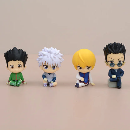 8Pcs Anime Hunter x Hunter GON FREECSS Anime Figure Killua Zoldyck Action Figure Kurapika Figurine Model Toys Japanese Dolls