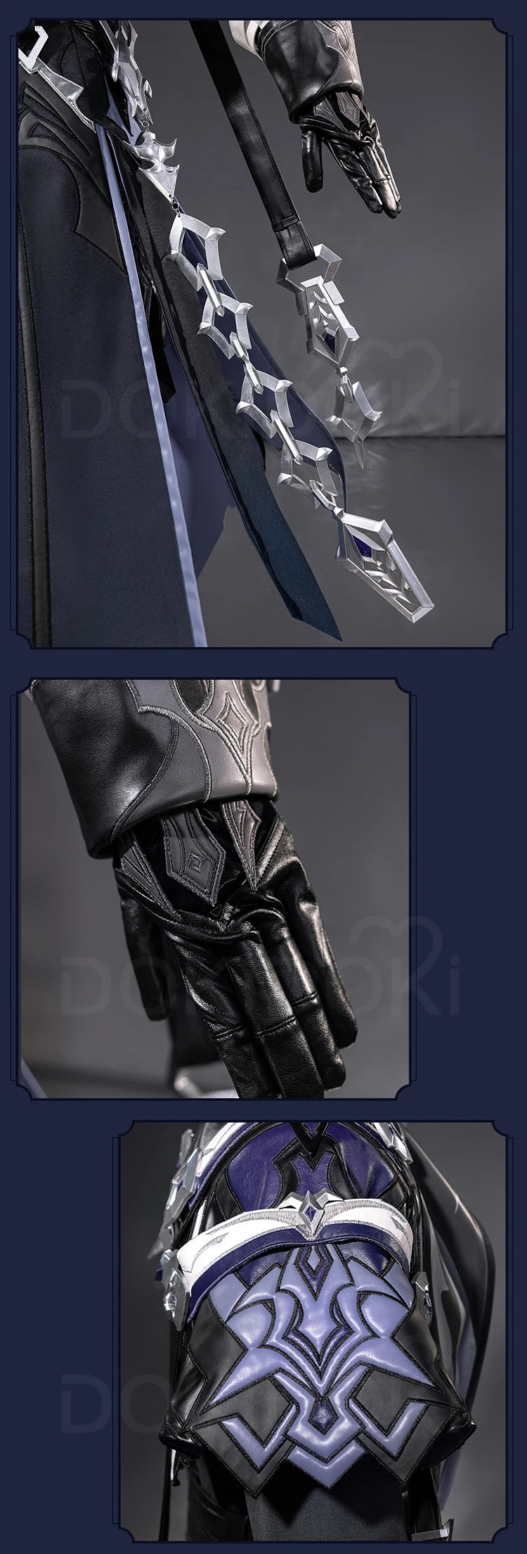 IN STOCK Flins Cosplay Costume Game Genshin Impact【S-3XL】DokiDoki-R Kyrll Chudomirovich Flins Men Halloween Costume Plus Size