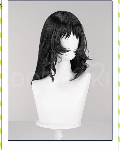 IN STOCK Anya Daisuke Cosplay Wig Game Mouthwashing DokiDoki Women Black Short Hair Anya Halloween Cosplay Free Wig Cap