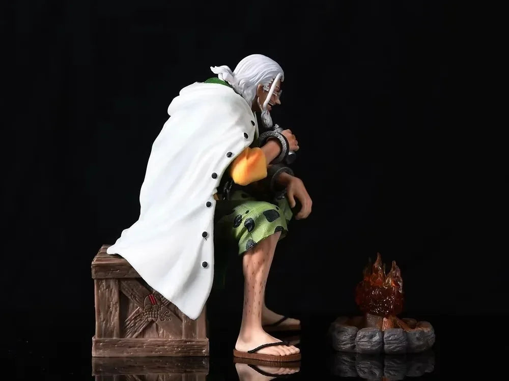 15cm Anime One Piece Silvers Rayleigh Action Figures Pvc Model Statue Room Collection Decoration Ornament Toys Birthday Gifs