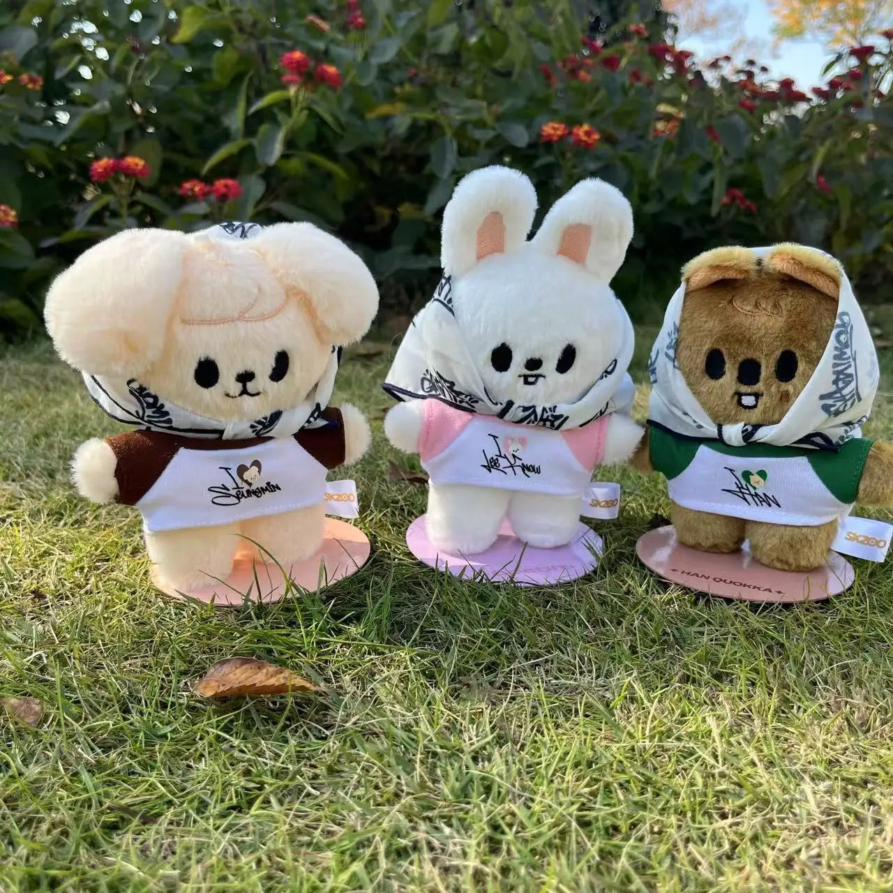 Skzoo Cartoon Stuffed Animals Plush Doll Korean Wolfchan Leebit Dwaekki Hanquokka Jiniret Bbokari Stray Kids Fans Gift Toy