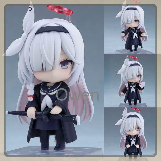 Anime A.R.O.N.A Prana Figurine Blue Archive 10cm Cute Girl Figures Multiple Accessories PVC Model Collection Toys Birthday Gifts