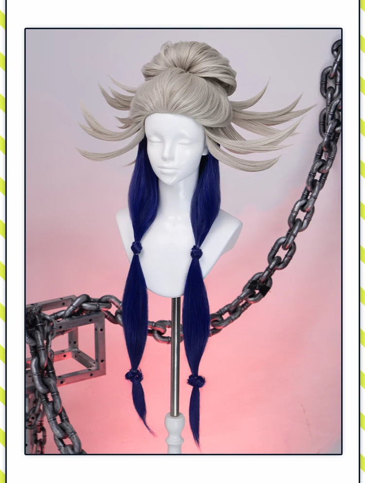 Tamsy Amo Riyo Wig Anime Gachiakuta DokiDoki Men 100cm Long Hair Amo Empool Caines Tamsy Cosplay Heat Resistant Wig Free Cap