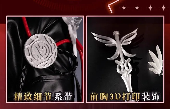 Arknights Exusiai The New Covenant Cosplay Costume Wig Uniform Headwear Earrings Halloween Party for Women Girls Carnival Outfit