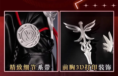 Arknights Exusiai The New Covenant Cosplay Costume Wig Uniform Headwear Earrings Halloween Party for Women Girls Carnival Outfit