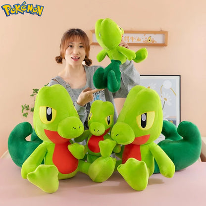 35-60CM Big Size Treecko Plushies Pokemon Anime Cartoon Peluche Kawaii Ornament Comfortable Soft Doll Children's Toy Gifts