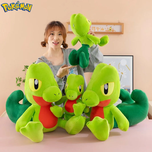 35-60CM Big Size Treecko Plushies Pokemon Anime Cartoon Peluche Kawaii Ornament Comfortable Soft Doll Children's Toy Gifts