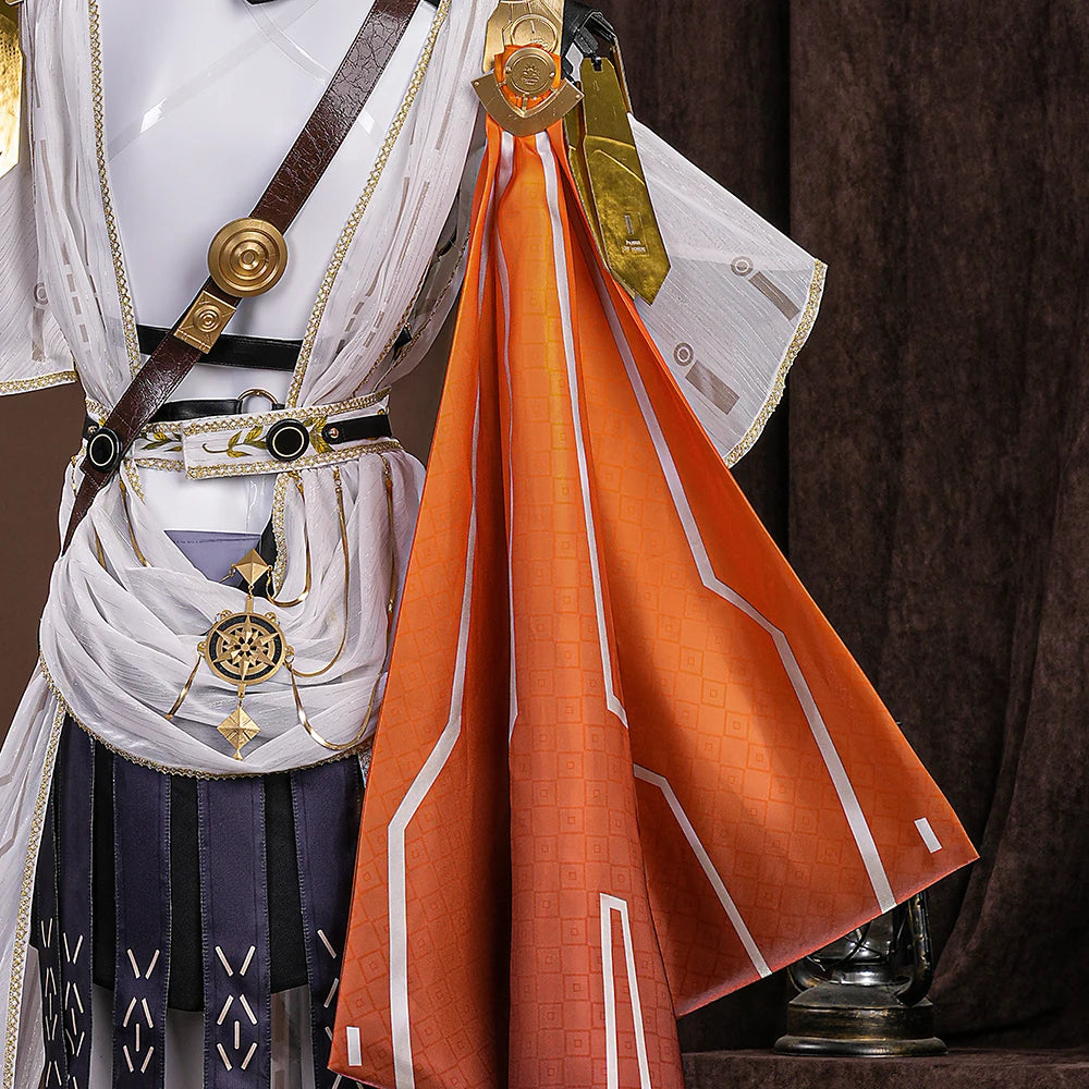 Wuthering Waves Augusta Cosplay Costume Wig Dress Uniform Headwear Earrings Christmas Halloween Party for Women Girls Role Play