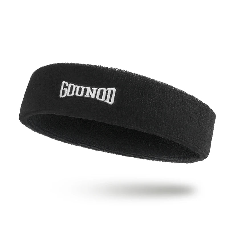 Sports Fitness Cotton Knitted Headband Sweat-Absorbent Breathable Towel for Tennis Badminton Basketball Cycling Running