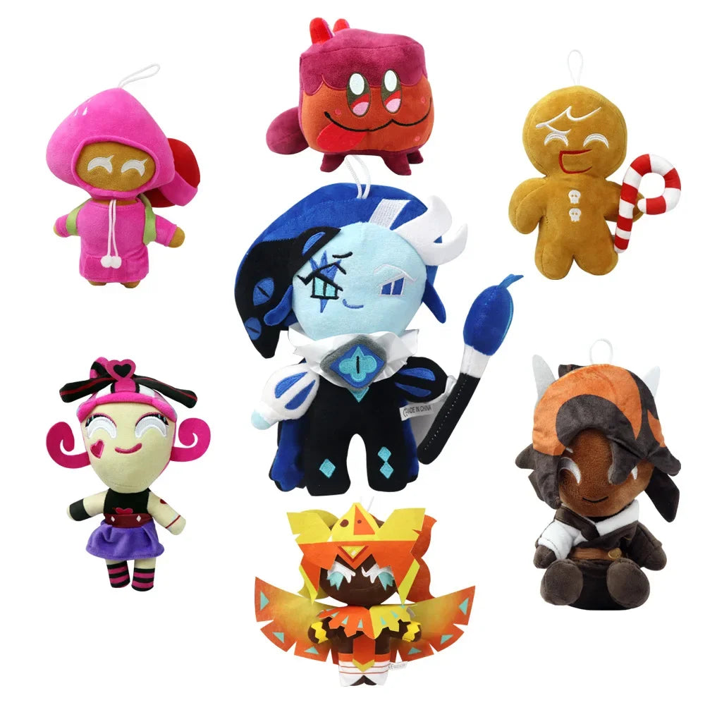 23cm Cookie Run Kingdom Plush Shadow Milk Cookie Run Kingdom Toy Shadow Milk Cookie Doll Plushie Merch Soft Toy Children Gift