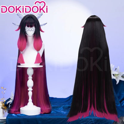 IN STOCK 120CM Columbina Wig Game Genshin Impact DokiDoki Fatui Harbinger Columbina Cosplay Women Cute Halloween Wig Free Cap
