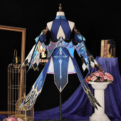 iCoser Honkai Star Rail Cerydra Cosplay Costume Wig Dress Uniform Amphoreus Halloween Party for Women Girls Festival Cos Props