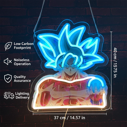 Custom Anime Acrylic Neon LED Light/Lamp Dragon Ball Z Artwork for Home Festival Decor Party Bar Hotel Salon Business Shop,Etc.