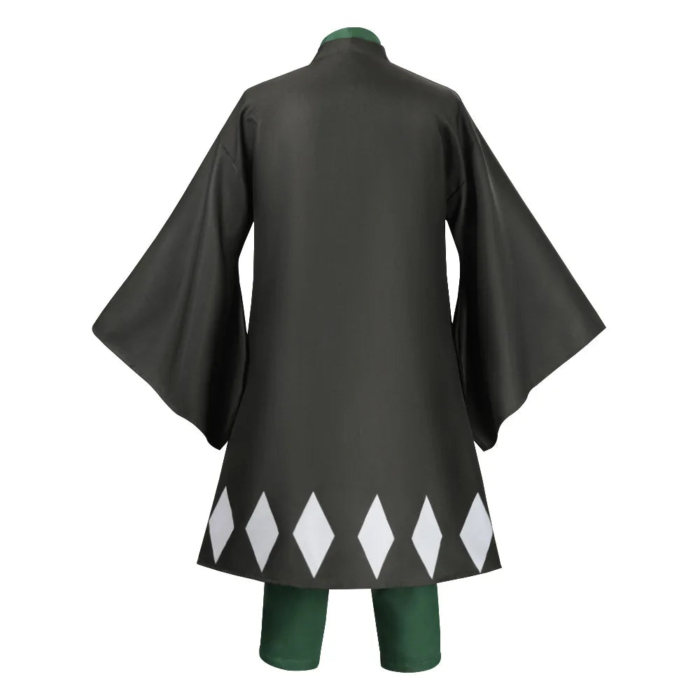 Bleach Urahara Kisuke Cosplay Costume Set Polyester Adult Unisex