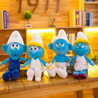 New 40cm Cartoon Character Creative Smurf Cute Plush Toy Kawaii Doll Children’s Soothing Toy Birthday Gift Christmas Gift
