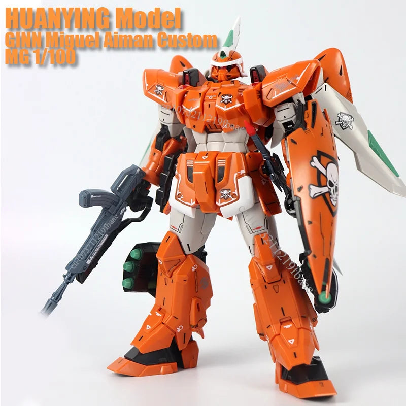 HUANYING Model GINN Miguel Aiman Custom MG 1/100 ZGMF-1017 ZAFT Assembly Model Kit Action Figures Robot Mecha Kids Gifts