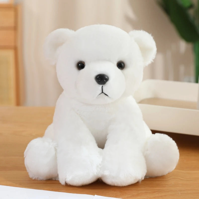 Cute Plush Animal Toys Set Panda Bear Fox Raccoon Elephant Giraffe Frog Soft Stuffed Dolls for Kids Sleep Appliance Baby Gift