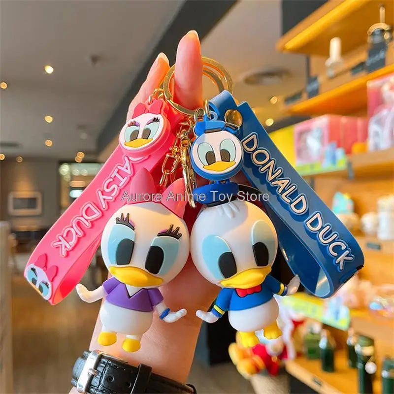 Anime Disney Keychain Variety of Cartoon Gift Cartoon Cute Doll Keyring Ornament Key Chain Car Pendant Toys Gift Stitch