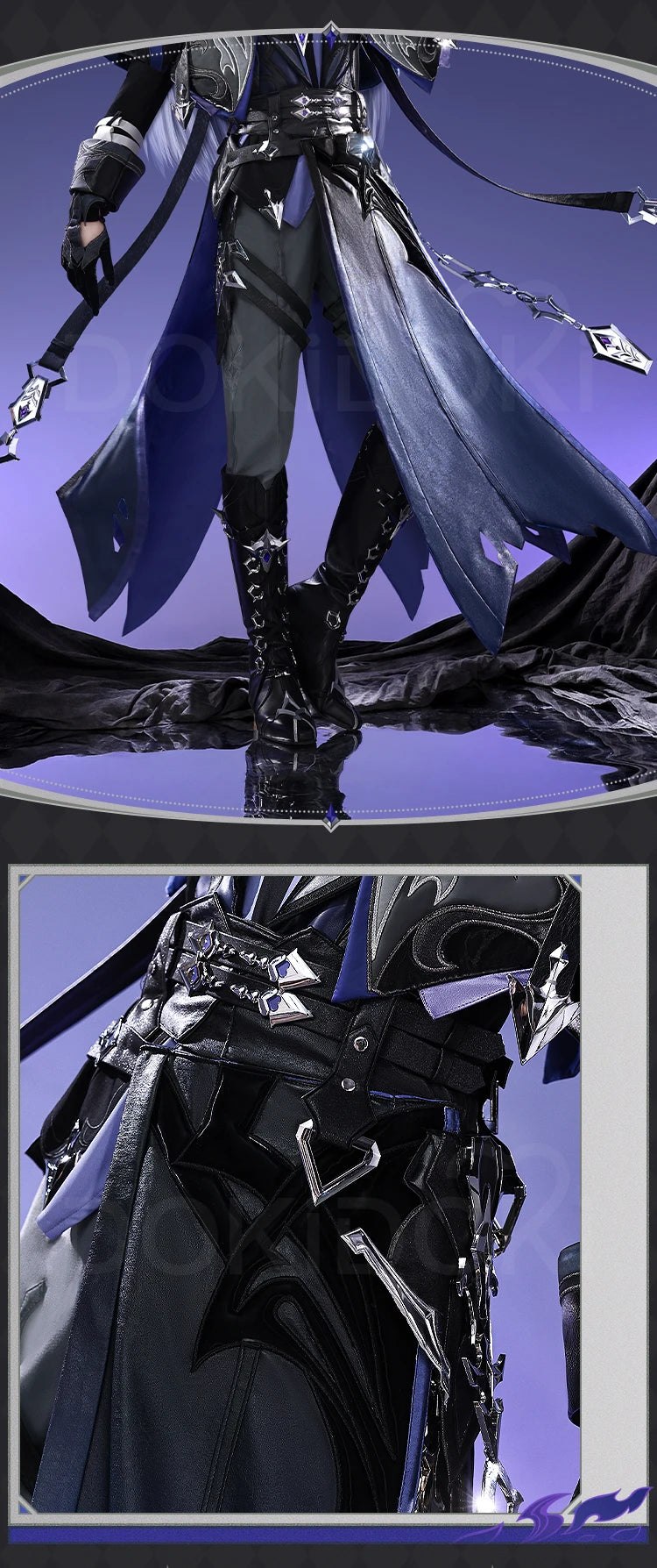 Flins Cosplay Costume Game Genshin Impact【S-3XL】DokiDoki-SR Kyrll Chudomirovich Flins Cosplay Men Halloween Costume Plus Size